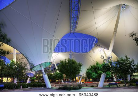 Skysong Couryard At Night