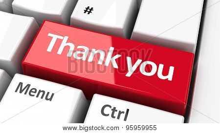 Computer Keyboard Thank You