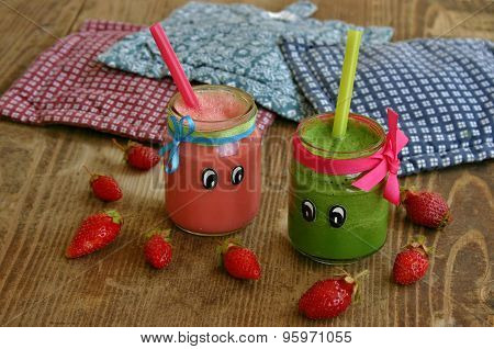 Creative organic smoothie for kids