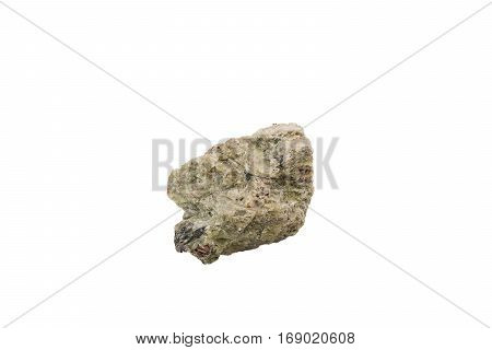 Serpentine stone on white isolated on white