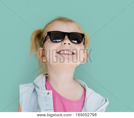 Little GIrl Smiling Happiness Playful Twintail Hairstyle