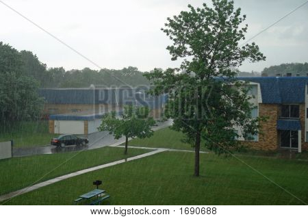 Burza deszcz