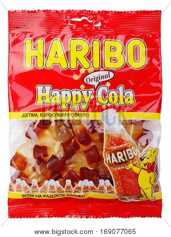 Haribo Happy Cola Candy Isolated On White