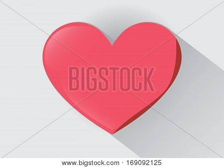 Vector Pink Heart so Sweet in gray blackground