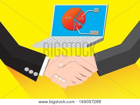 Businessman handshaking Business Deal Succes Business Partnership