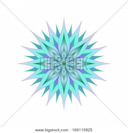 bright flower on a white background isolated.
