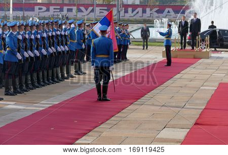 Belgrade, Serbia. October 24Th 2016 - Slovenia Prime Minister Miro Cerar In Official Visit To Serbia