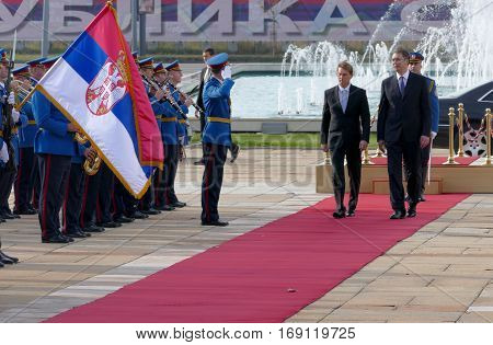 Belgrade, Serbia. October 24Th 2016 - Slovenia Prime Minister Miro Cerar In Official Visit To Serbia
