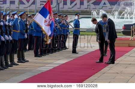 Belgrade, Serbia. October 24Th 2016 - Slovenia Prime Minister Miro Cerar In Official Visit To Serbia