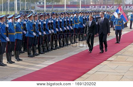 Belgrade, Serbia. October 24Th 2016 - Slovenia Prime Minister Miro Cerar In Official Visit To Serbia