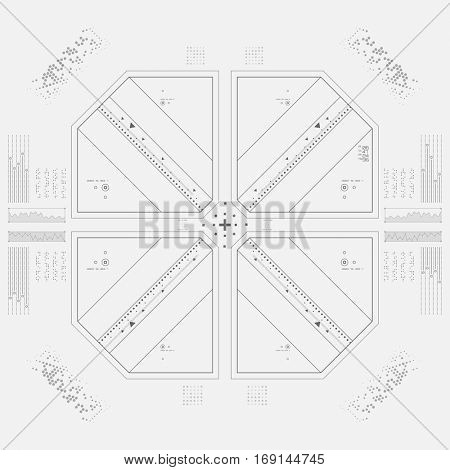Futuristic graphic user interface