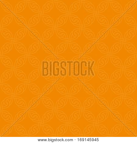 Neutral Seamless Linear Pattern. Tileable Geometric Outline Ornate. Celtic Knotwork Vector Background.