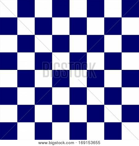 Blue and White Chess board 8 by 8 grid, High resolution background and 3D repeatable texture