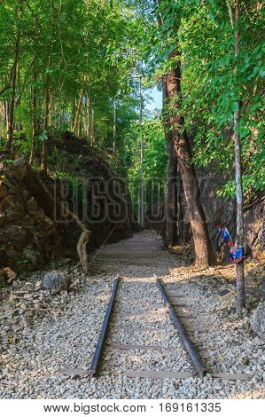 Thailand dead railway ancient construction during world war in Thailand