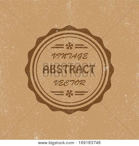 Beige vintage abstract background. Illustration 10 version