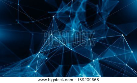 Concept of Network, internet communication - 3d illustration