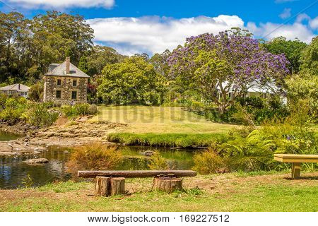 view of Kerikeri, Bay of Islands, New Zealand.