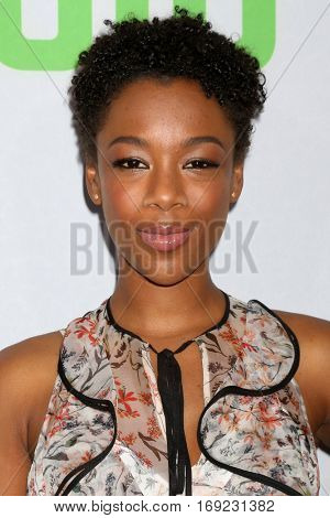 PASADENA - JAN 7:  Samira Wiley at the HULU TCA Winter 2017 Photo Call at the Langham Hotel on January 7, 2015 in Pasadena, CA