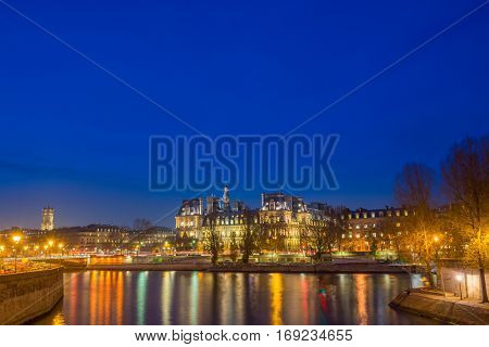 view of Hotel de Ville (City Hall) in Paris, France