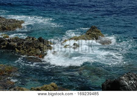 Landscape of the islanders of Formigas, Azores, Portugal
