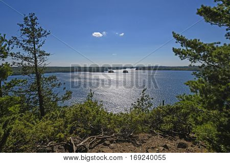 Afternoon Light on the Boundary Waters on Knife lake in Quetico Provincial Park in Ontario