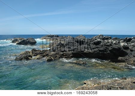 Landscape of the islanders of Formigas, Azores, Portugal