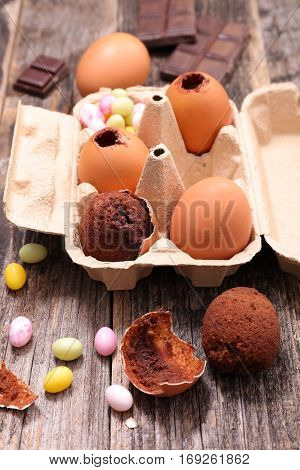 chocolate egg for easter day