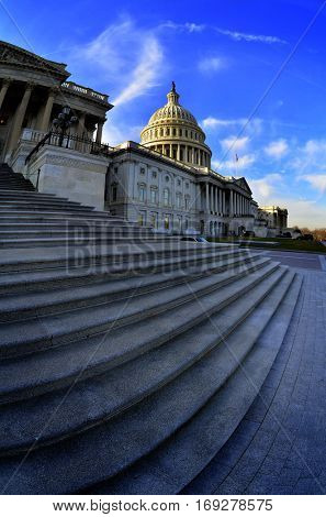 Capitol Building for United States in Washington DC public building