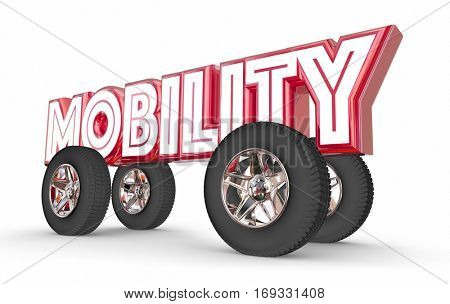 Mobility Future Car Transportation Vehilce Ride Share 3d Illustration