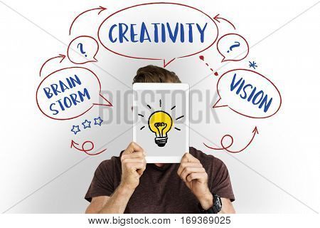Fresh Ideas Creative Innovation Light bulb