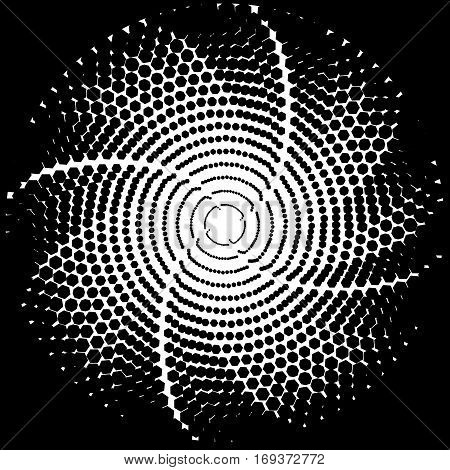 Circular gradient pattern. Vector gradient background. Gradient halftone texture.