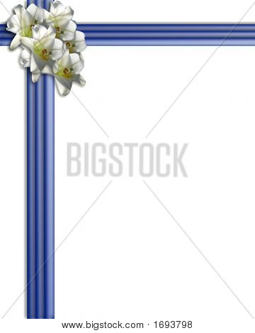 Nastri blu e gigli confine