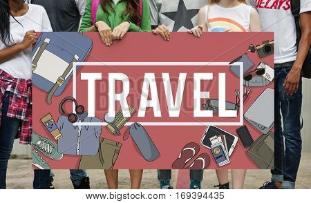 Travel Trip Journey Packing Concept
