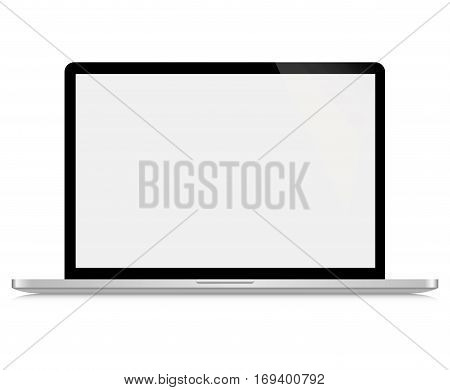 Notebook. Vector. Realistic isolated model - vector stock.