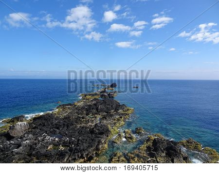 Landscape of the islanders of Formigas, Azores, Portugal