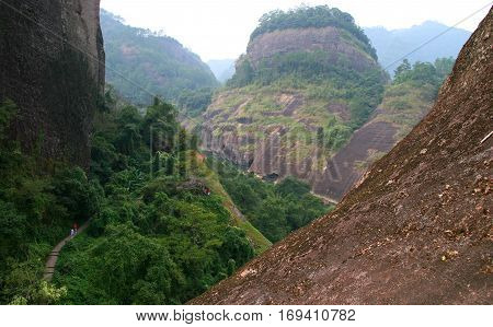 Wuyi Mountains peaks Fujian province of China