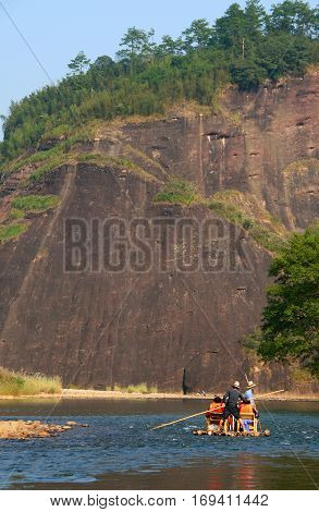 Rafting on the River of Nine Bends Wuyishan China