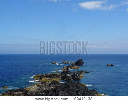Landscape of the islanders of Formigas, Azores, Portugal