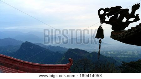 Panoramic view of Qingcheng Mount Sichuan province China