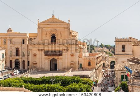 The Church Of Santissima Salvatore In Noto, Sicily