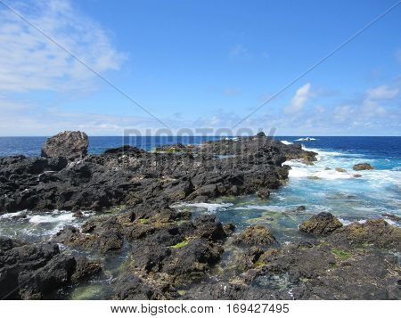 Landscape of the islanders of Formigas, Azores, Portugal