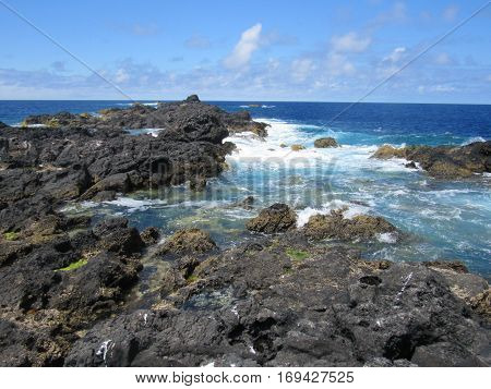 Landscape of the islanders of Formigas, Azores, Portugal
