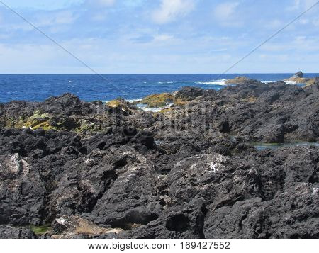 Landscape of the islanders of Formigas, Azores, Portugal