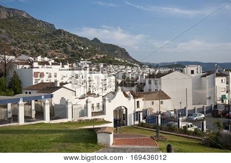 Views of Ubrique Cadiz. This village is part of the pueblos blancos (white towns) in southern Spain Andalusia region and reminds the Arab past
