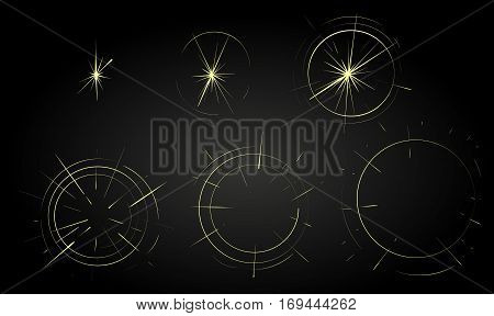 Vector effect. Effect for game. Explode effect animation. Cartoon explosion frames