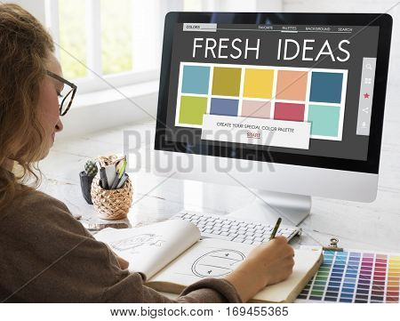 Colour Shade Design Colourful Palette Concept