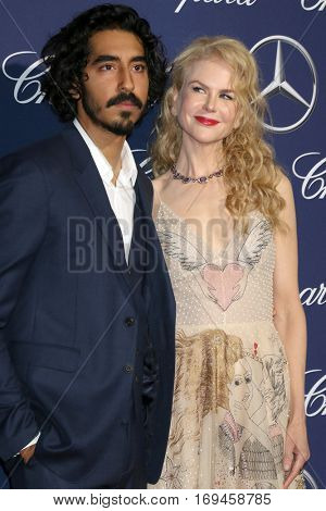 PALM SPRINGS - JAN 2:  Dev Patel, Nicole Kidman at the Palm Springs International FIlm Festival Gala at Palm Springs Convention Center on January 2, 2017 in Palm Springs, CA