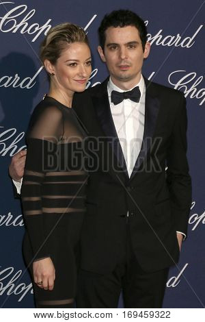 PALM SPRINGS - JAN 2:  Olivia Hamilton, Damien Chazelle at the Palm Springs International FIlm Festival Gala at Palm Springs Convention Center on January 2, 2017 in Palm Springs, CA