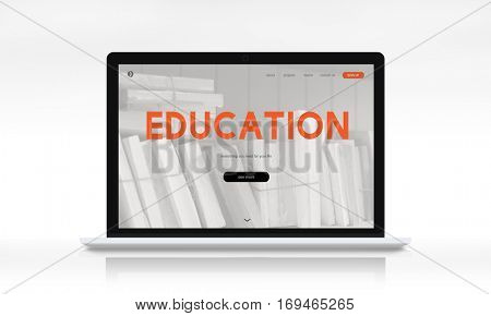 Distance learning online webpage interface