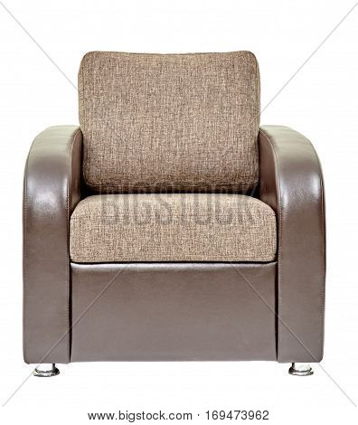 Armchair on a white background single modern design